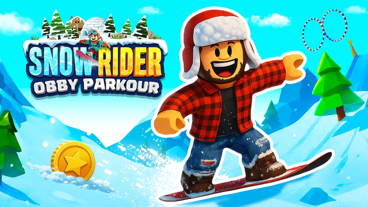 Snow Rider Obby Parkour screenshot 1
