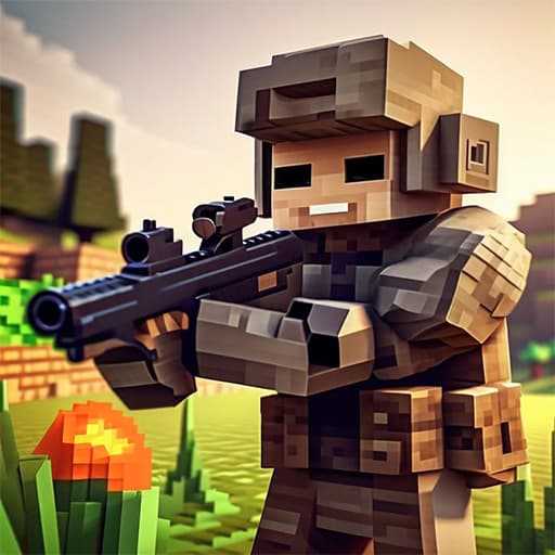 Pixel Village Battle 3D.IO screenshot 2