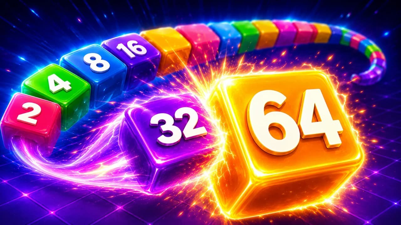 2048 Snake.io screenshot 1