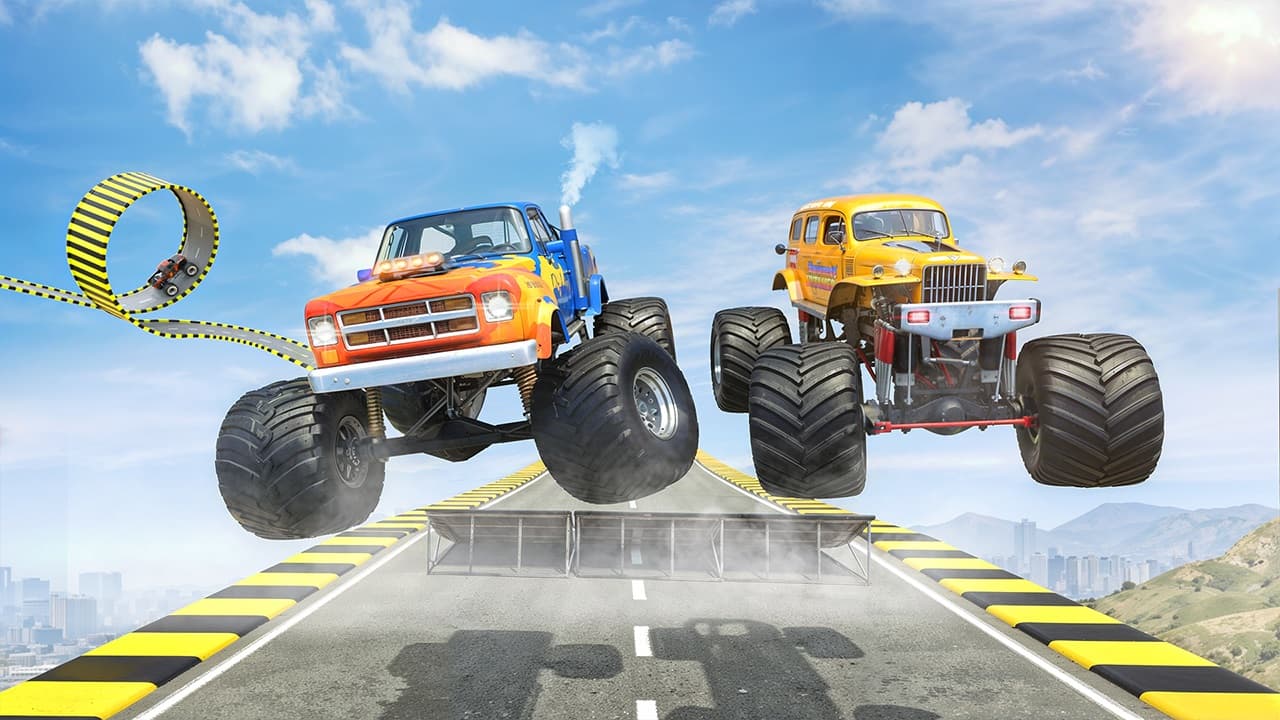 Mega Ramp Monster Truck Race screenshot 1