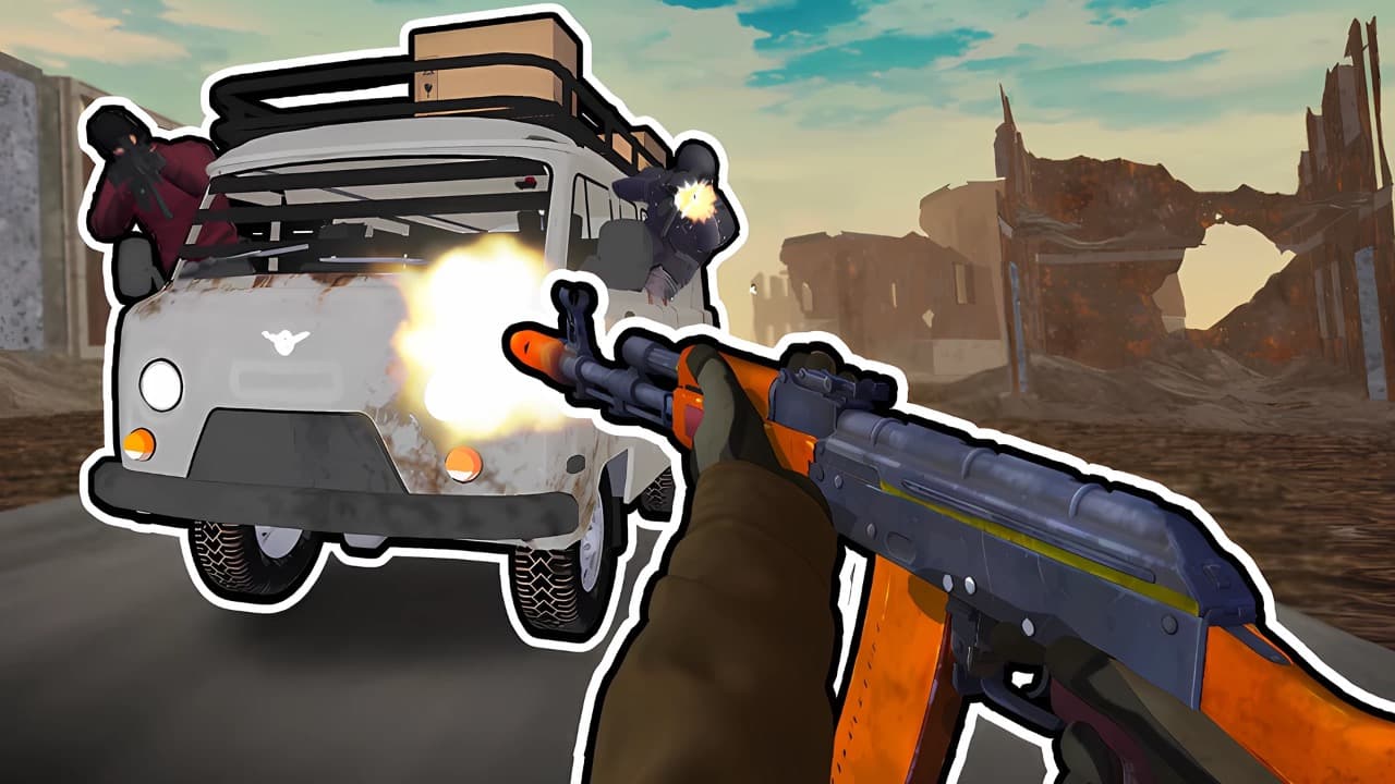 Grandfather Road Chase Realistic Shooter Guns screenshot 1