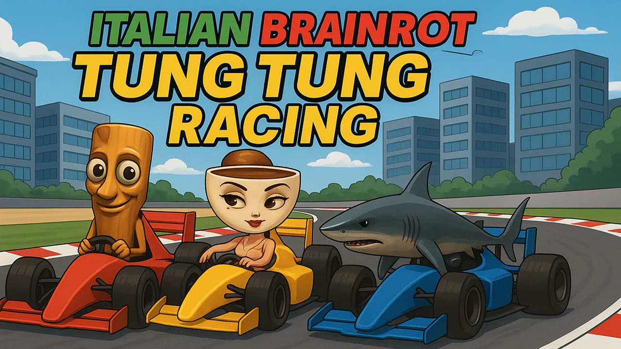 Italian Brainrot Tung Tung Racing screenshot 1