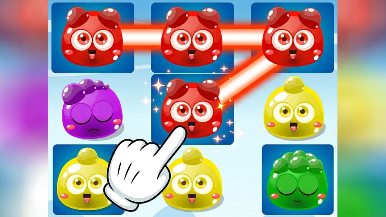 Jelly Monsters Link Puzzle screenshot 1