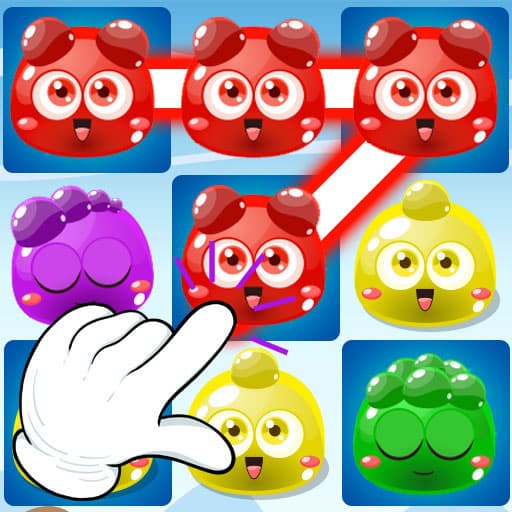 Jelly Monsters Link Puzzle screenshot 3
