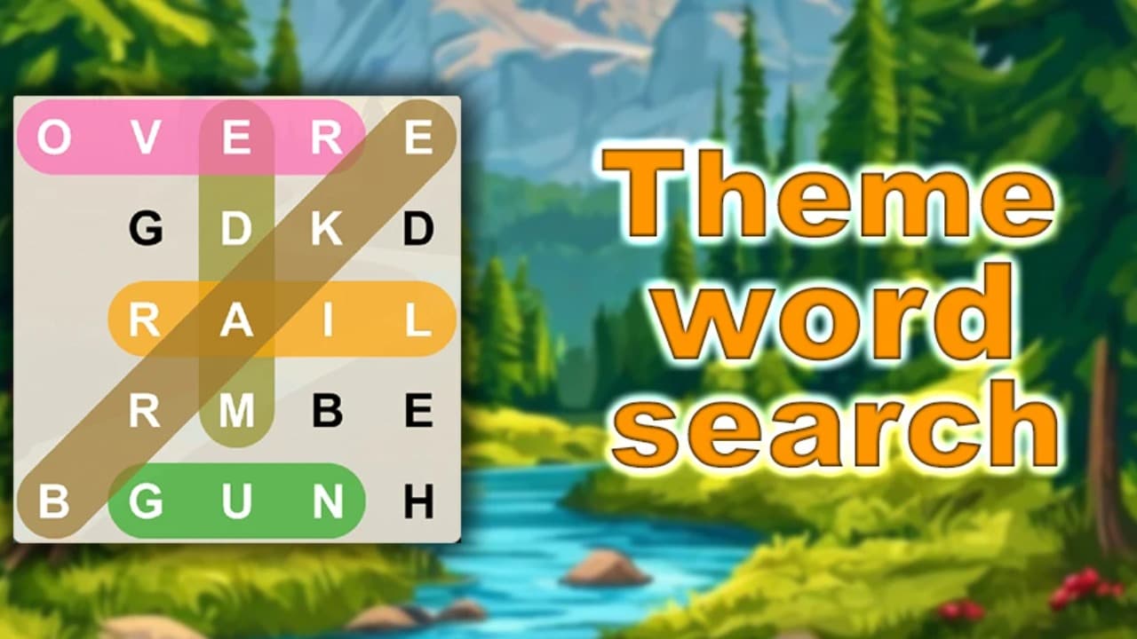 Theme word search screenshot 1