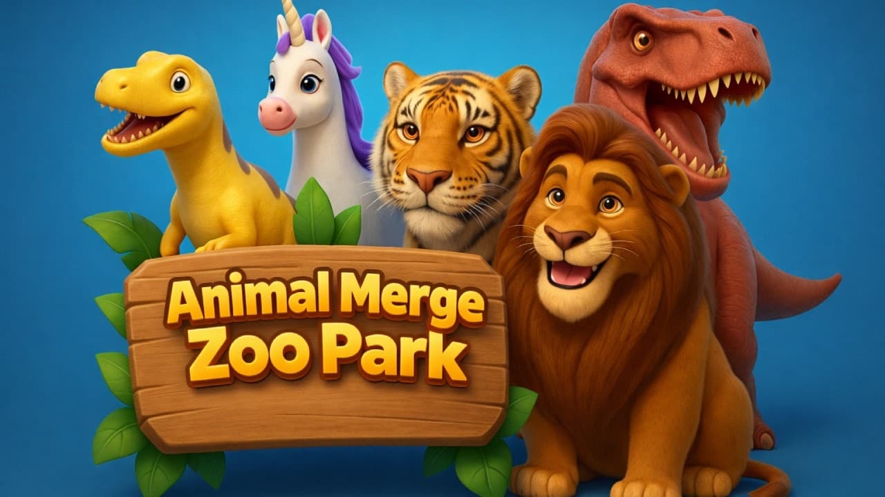 Animal Merge Zoo Park screenshot 1