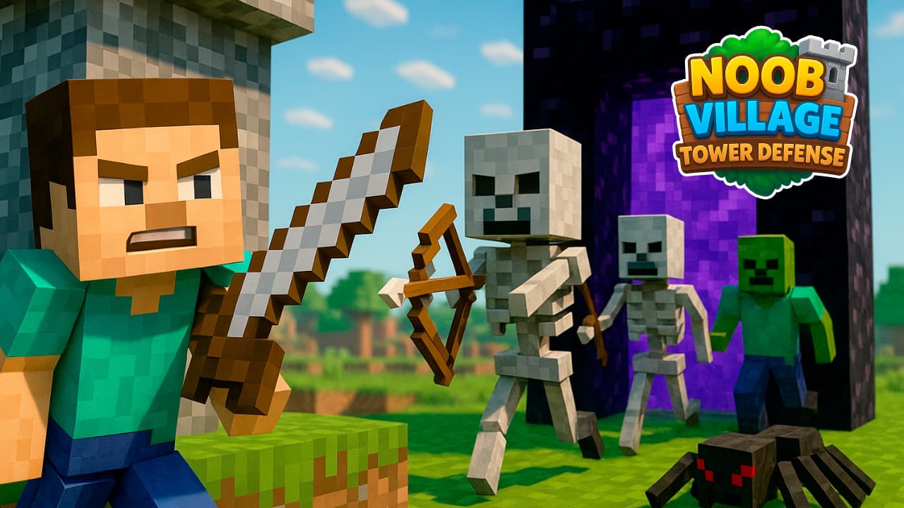 Noob Village Tower Defense screenshot 1