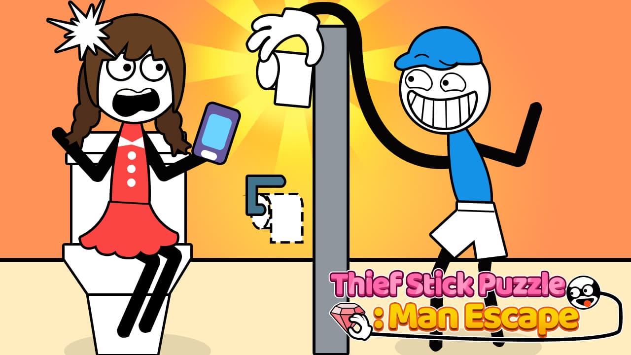 Thief Stick Puzzle Man Escape screenshot 1
