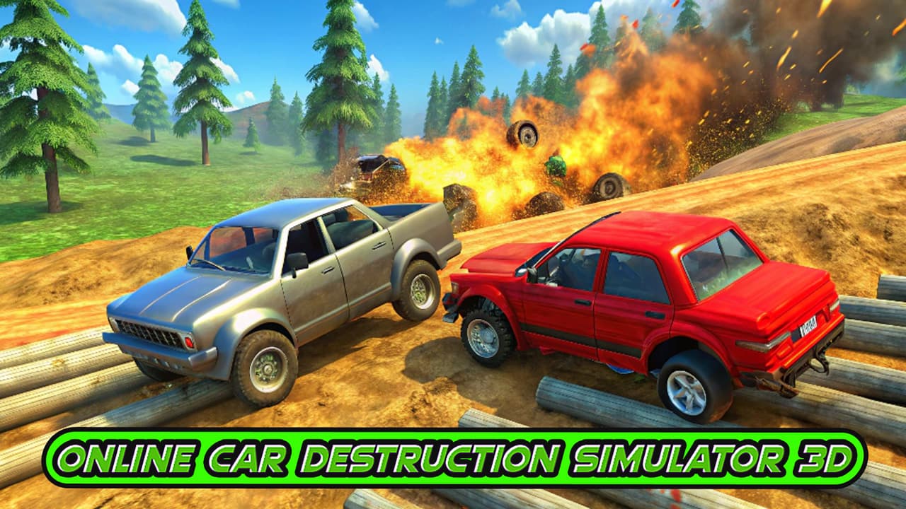 Online Car Destruction Simulator 3D screenshot 1
