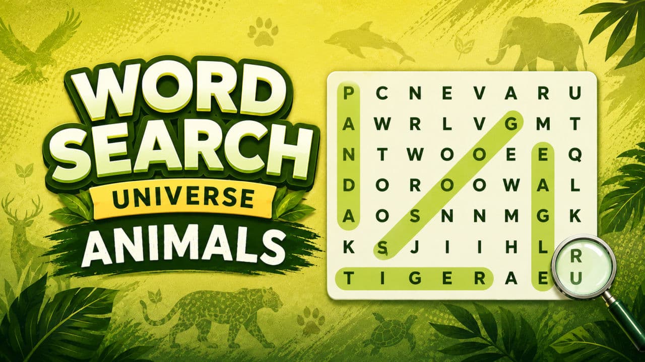 Word Search Universe Animals screenshot 1