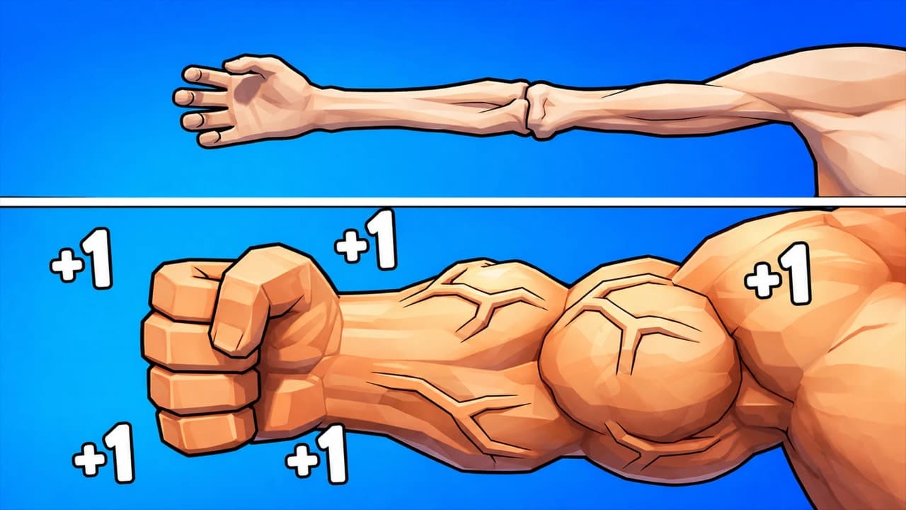 Obby: Pump Up Your Muscles! 1 per second screenshot 1