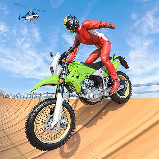 Real Motorbike Super Hero Stunt 3D screenshot 3