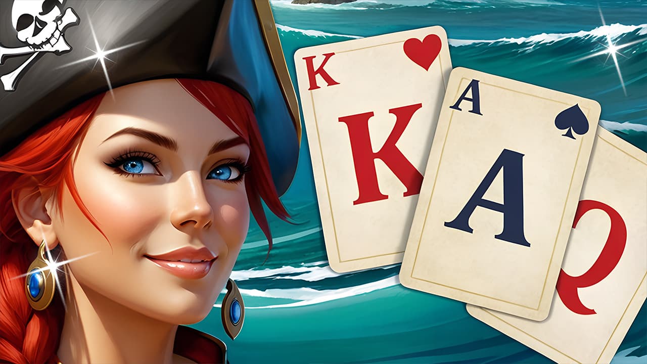 Solitaire Klondike - Treasure Island screenshot 1