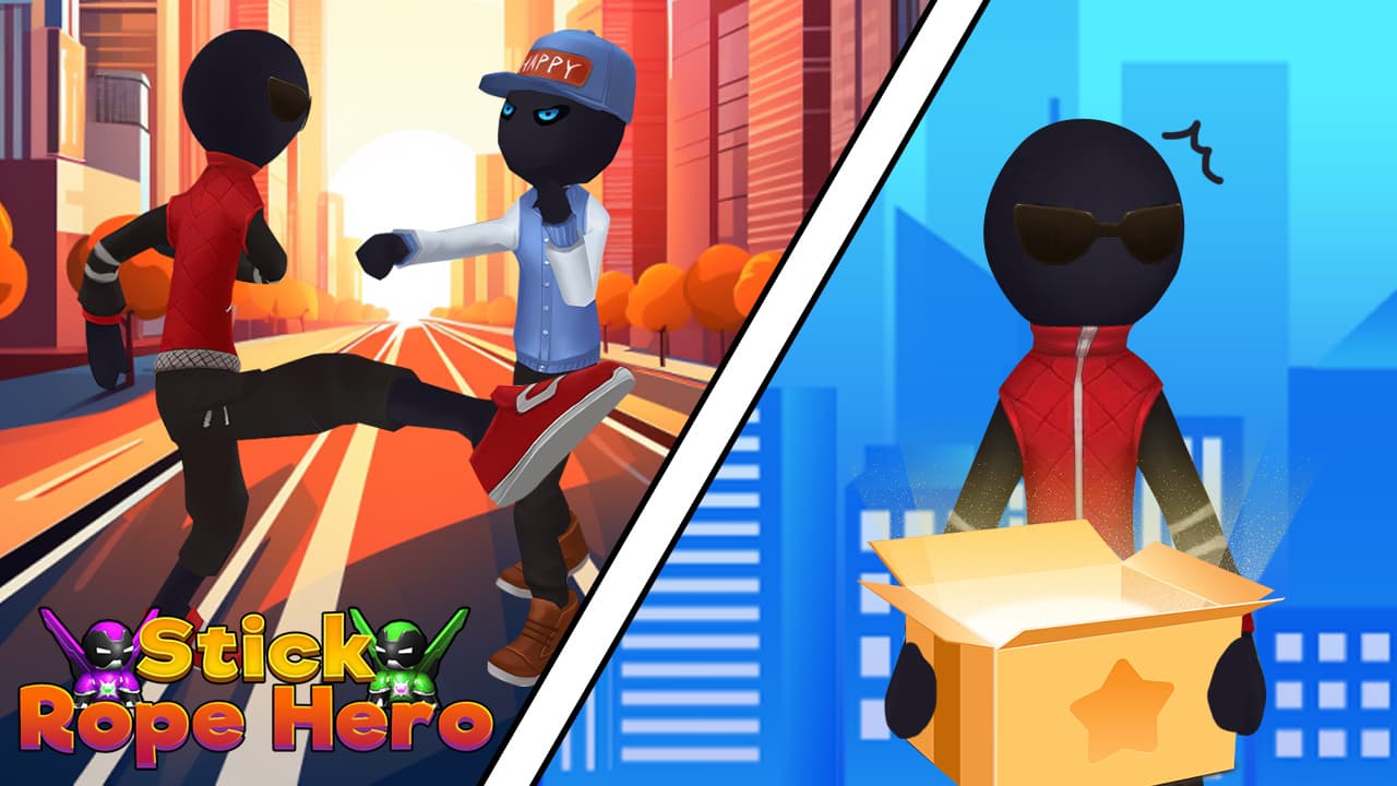 Stick Rope Hero screenshot 1