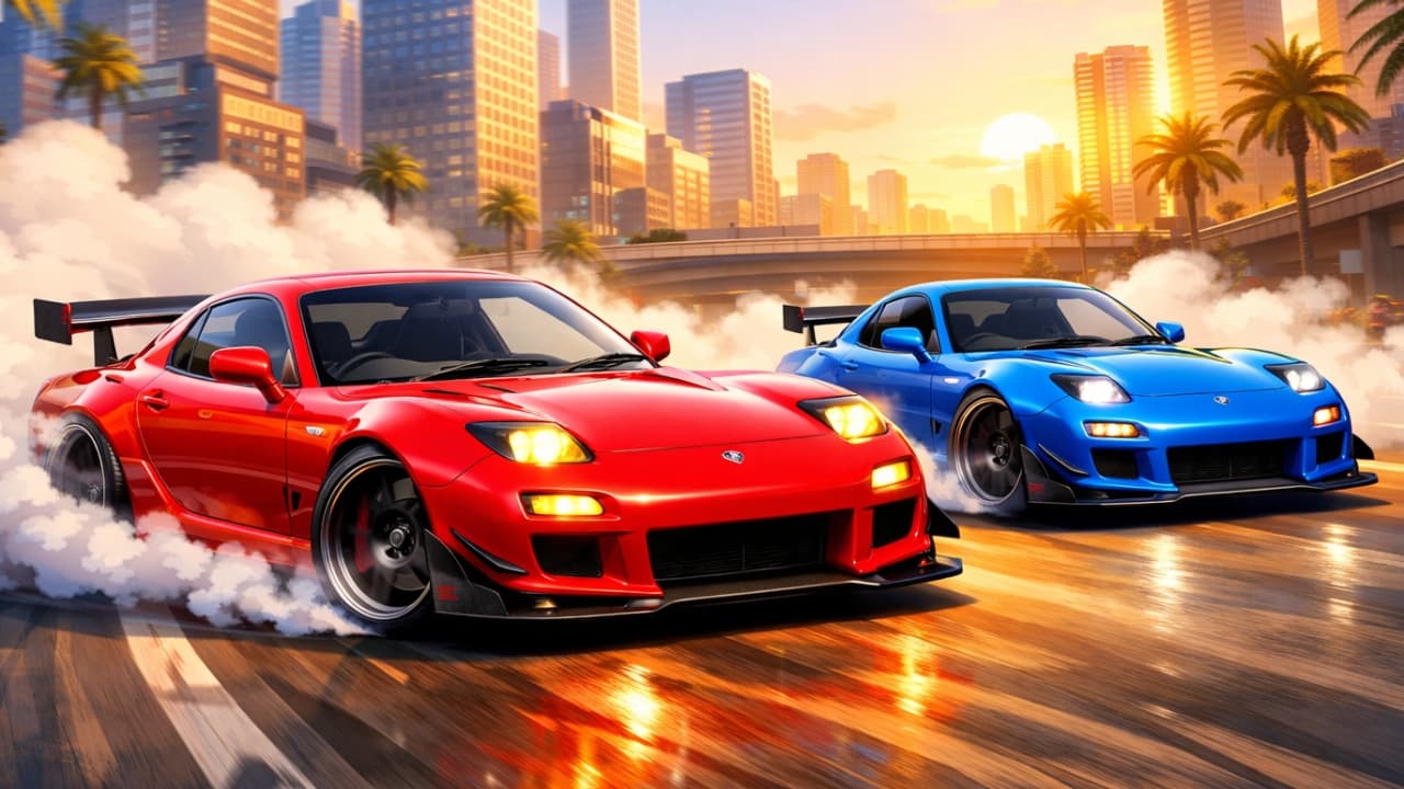 Two RX7 Drifters screenshot 1