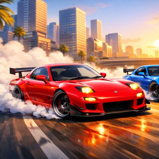 Two RX7 Drifters screenshot 3