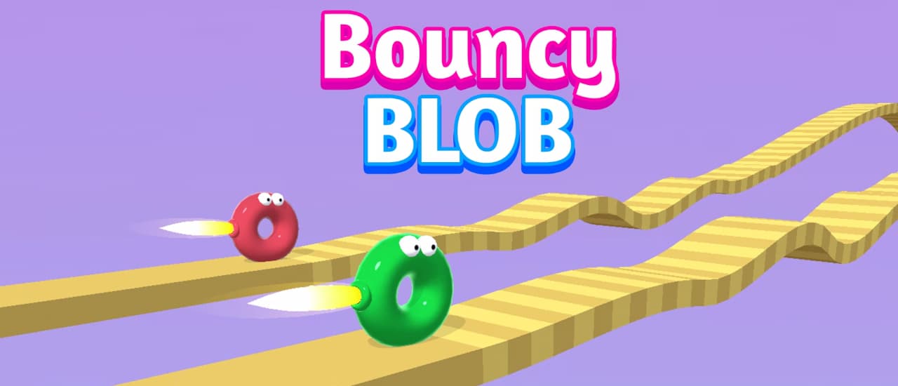 Bouncy Blob Race: Obstacle Course