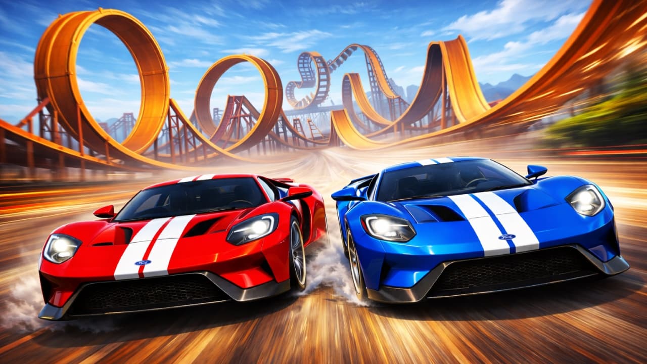 Two Stunt Supercars