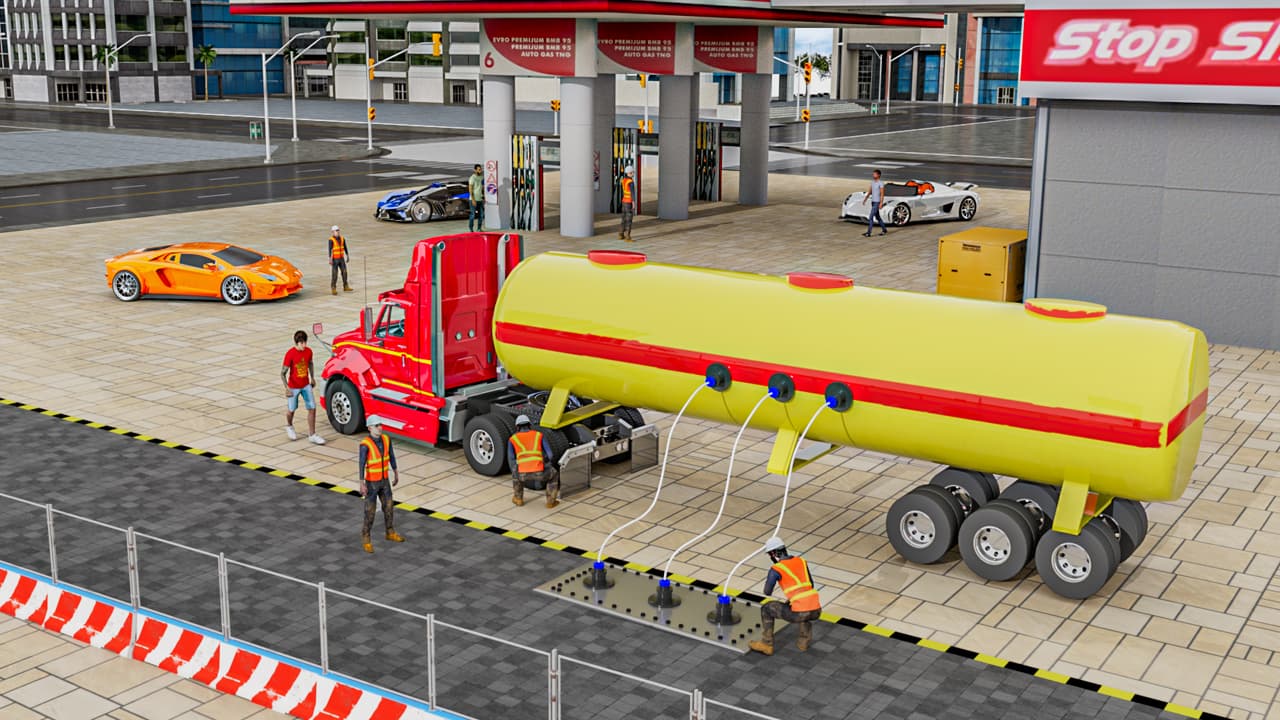 Oil Tanker Transport Truck